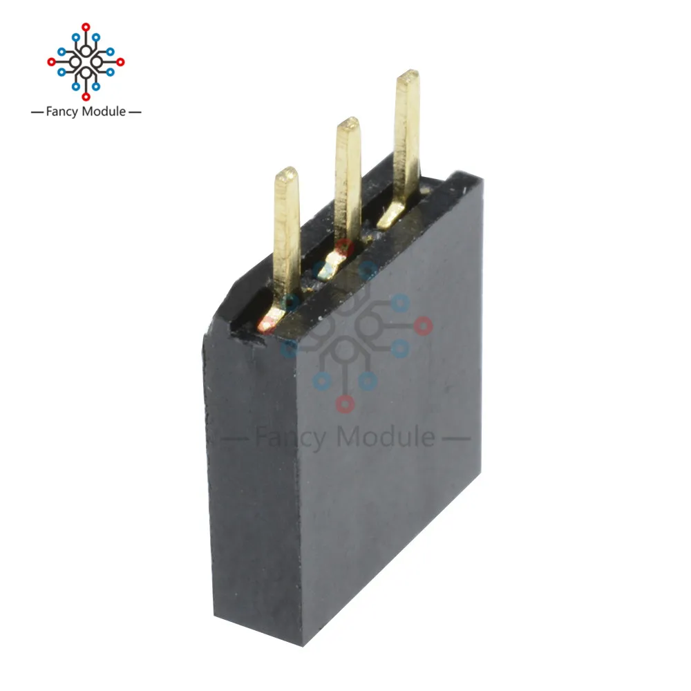Новый Однорядный коннектор 50 шт. 1x6 1x5 1x4 1x3 1x2 pins 2 54 мм|connector 2.54mm|connector femaleconnector |