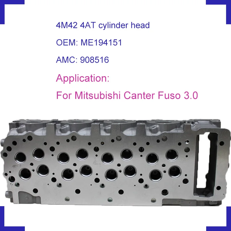 

4M42 4AT bare engine cylinder head ME194151 908 516 for Mitsubishi Canter Pajero Fuso 3.0TDi DOHC 4M42 diesel engine 2977cc