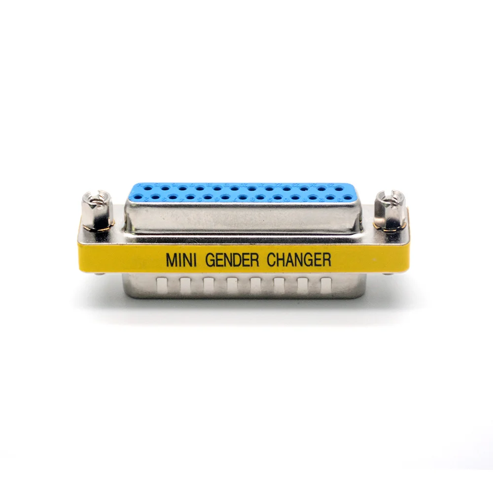 Высокое качество DB25 Mini Gender Changer 25 Pin конвертер адаптер к папа женскому