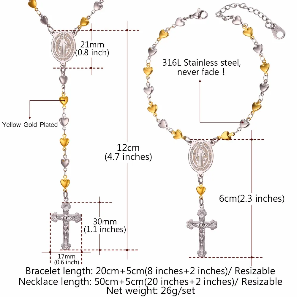 Комплект из колье и браслета нержавеющей стали|necklace set|jewelry set for mencross necklace |