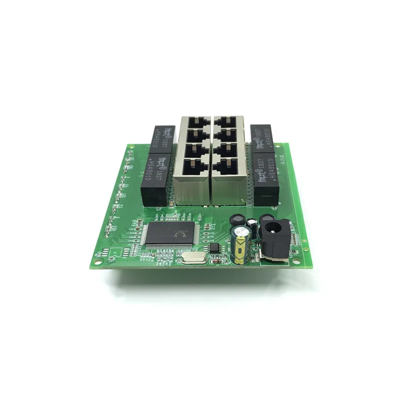 OEM PBC 8 Port Gigabit Ethernet Switch met pin way header 10/100/1000 m hub 8way power Pcb board schroef gat | Электроника