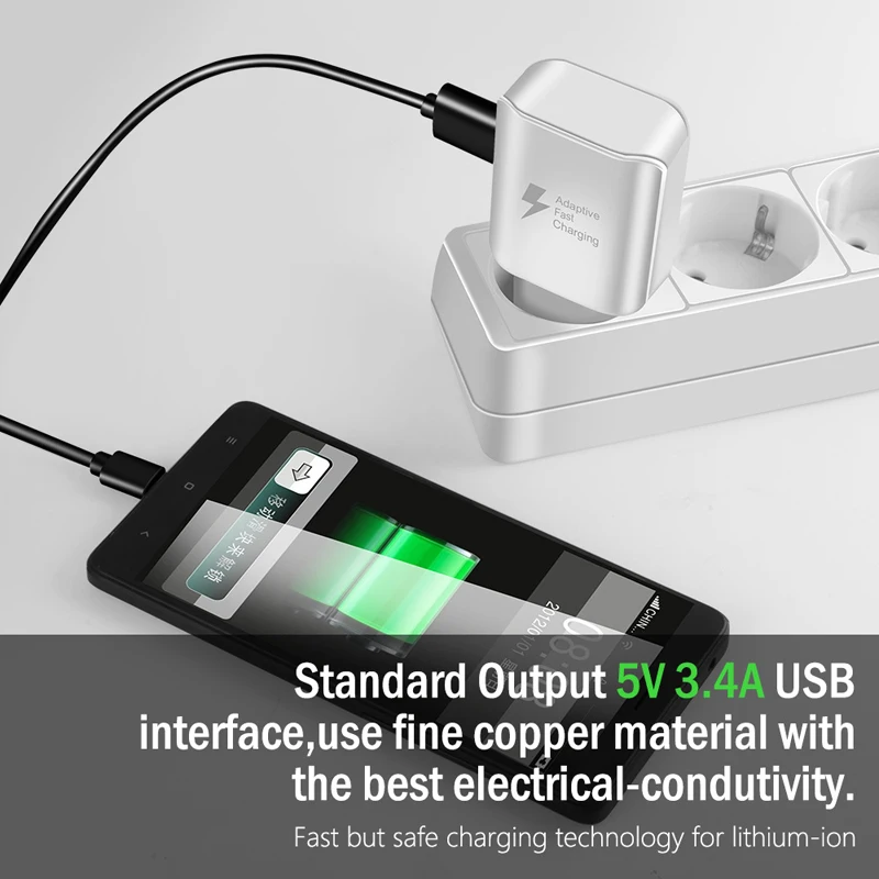 Универсальная USB ЗУ для мобильного телефона вилка Xiaomi Samsung Hauwei EU/US Быстрая зарядка