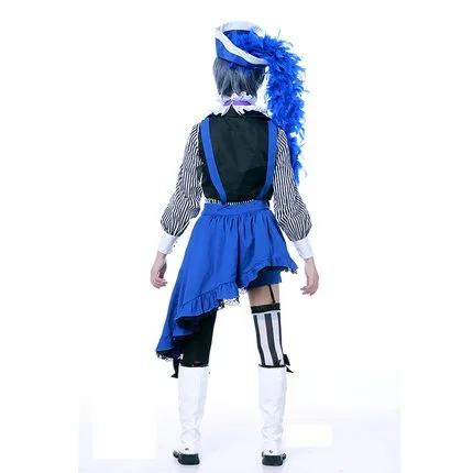 Аниме книга Kuroshitsuji цирка ciel phantomhive сапоги для косплея Темный дворецкий Косплэй костюм одежды для малышей: жилет+ футболка+ штаны+ шапка для малышей