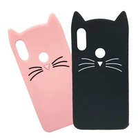 3d soft silicone tpu case for xiaomi mi a2 lite mia2 6x cute cartoon cat phone back cover for redmi 5a 6pro redmi note 3 4 4x