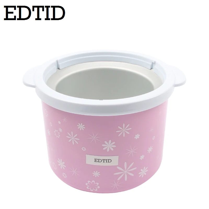EDTID электрическая мини-машина для мороженого 1.5L Бытовая Автоматическая DIY мягкая замороженная фруктовая десертная мороженое для приготовления молочного коктейля с морозильной камерой EU