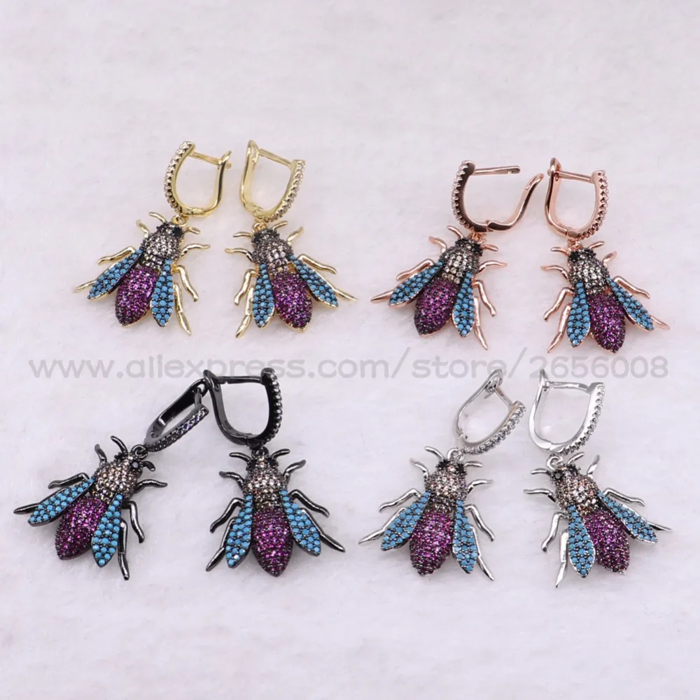 Новинка! Модные серьги-капельки с микрозакрепкой из Кубического циркония