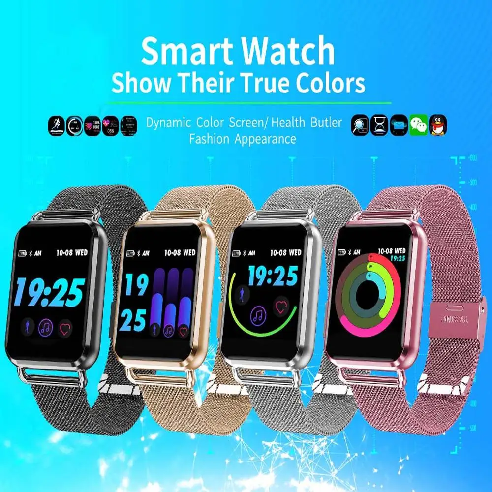 SunKinFon Q3 Bluetooth Смарт часы для мужчин водонепроницаемый динамический кровяное
