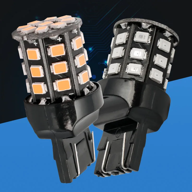 100 шт. автомобильные светодиодсветодиодный лампы T20 7443 W21/5W 33 SMD 2835 |