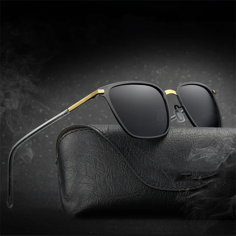 Мужские солнцезащитные очки унисекс классические брендовые алюминиевые HD