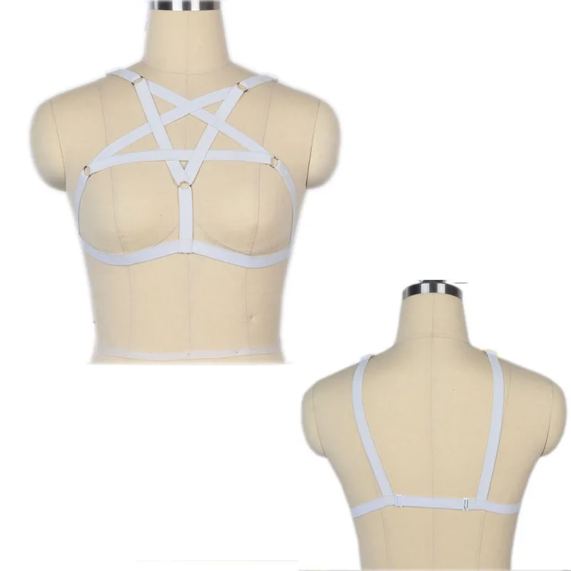 Женский бюстгальтер с пентаграммой в готическом стиле | Женская одежда