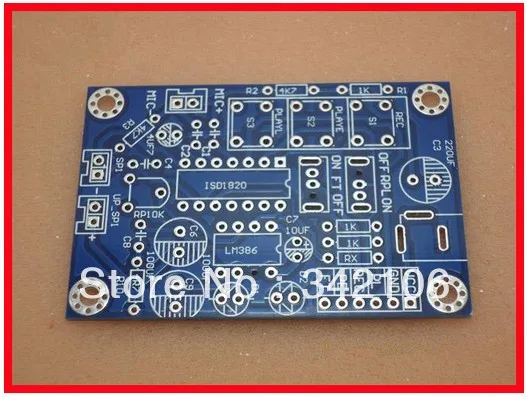 Бесплатная доставка! Комплект записывающего модуля ISD1820P с аудиоусилителем