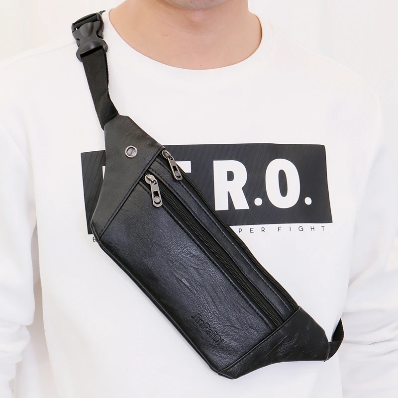 Ультратонкая Сумка слинг для мужчин и женщин водонепроницаемый поясной