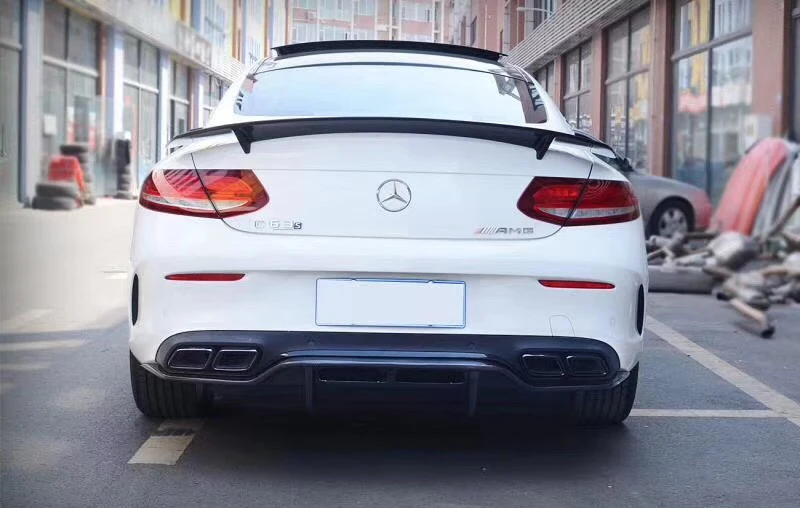 Для Mercedes C Class W205 спойлер из углеродного волокна задний спойлер багажника C200 C250 C300 C180 C350 Coupe-UP RT style(только для coupe