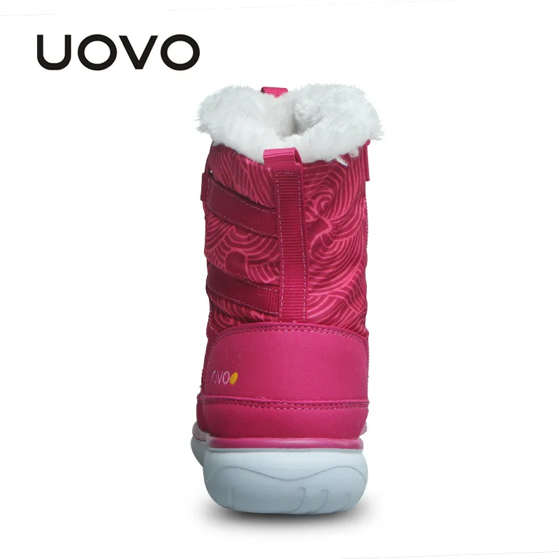 UOVO 2020 новые детские ботинки модные зимние детская спортивная обувь красивые
