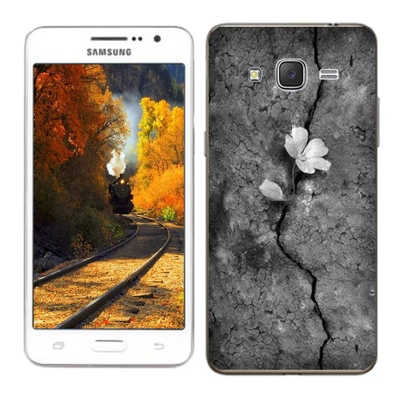Чехол для Samsung Galaxy Grand Prime G530 Обложка чехлы 5 0 дюймов блестящий рисунок G 530 задняя