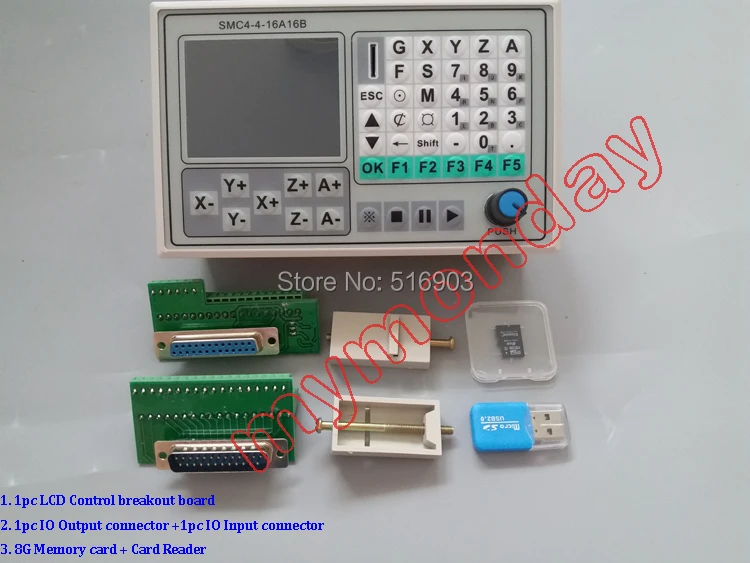 Бесплатная доставка 50 кГц ЧПУ 4 осевое автономное управление ler доска для резки