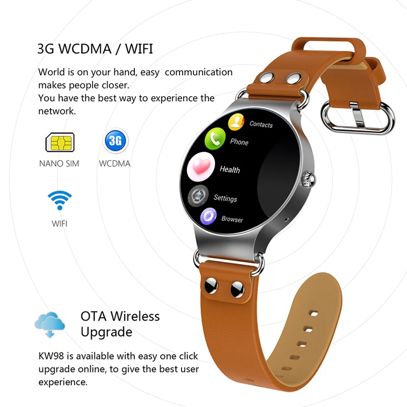 2018 Смарт часы gps Android 5 1 8 ГБ/512 Мб Wifi Bluetooth телефонный звонок для IOS мужские и