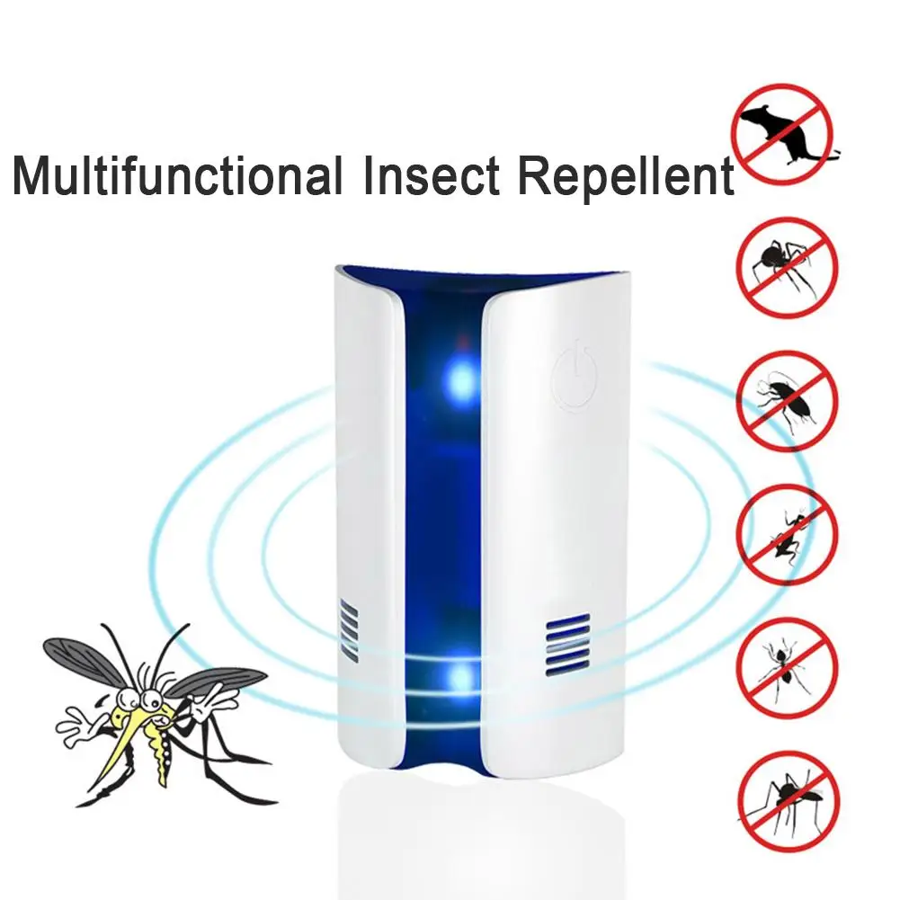 

Multi-Functional Mouse Mosquito Killer Dual Ultrasonic+ Electromagnetic Wave Electronic Dispeller Repellent Insect Repeller