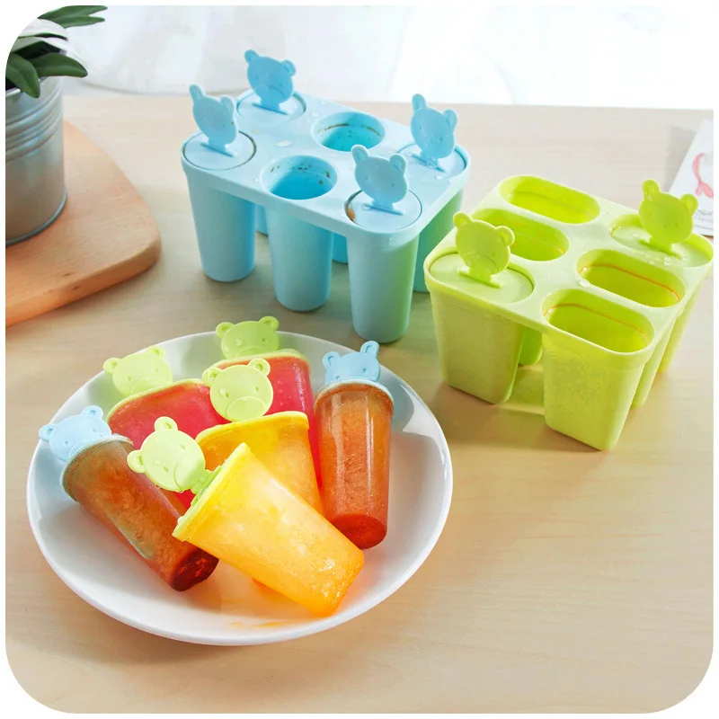 1 шт. форма для мороженого 6 ячеек|cell frozen ice cream|frozen cream popice pop |