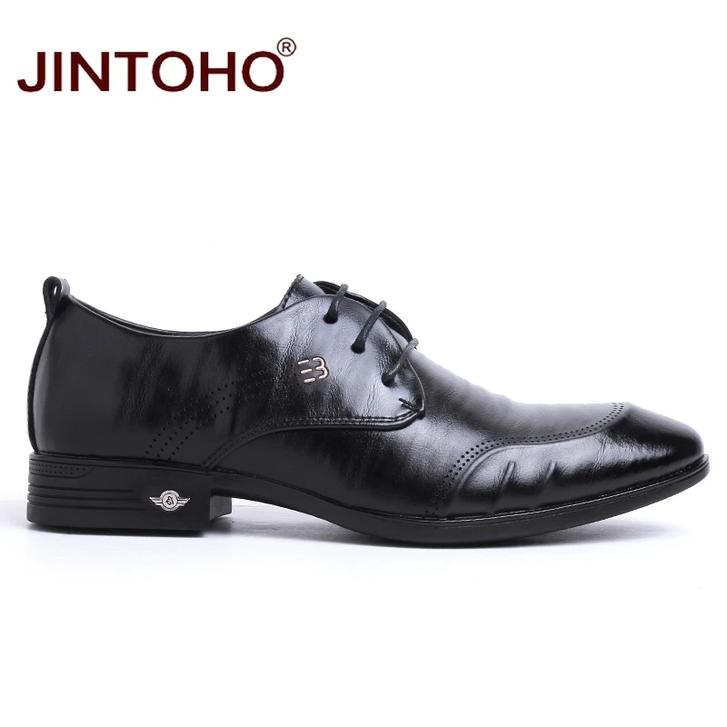 Мужская официальная обувь JINTOHO кожаные дизайнерские Мокасины большого