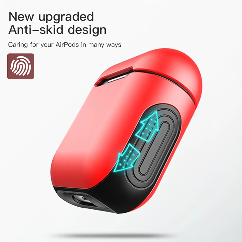 ! ACCEZZ портативный Bluetooth беспроводной Чехол для наушников Apple Airpods PU + PC Drop защитные
