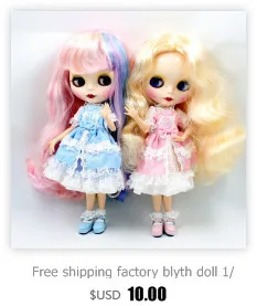 Ice blyth кукла bjd платье принцессы в стиле «лолита» розовое платье костюм со шляпой