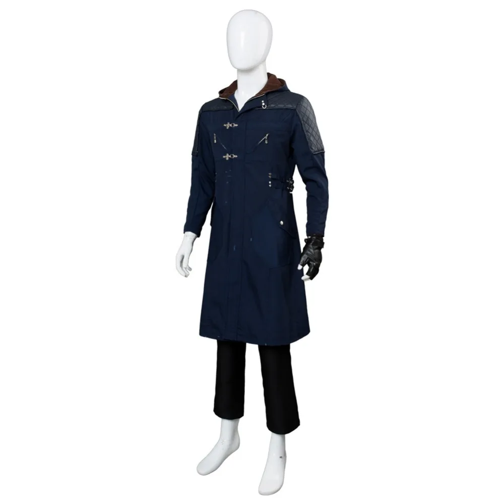 DMC 5 Nero Cosplay Costume Outfit Nero Jacket Trench Coat Full Suit Halloween Carnival Costume