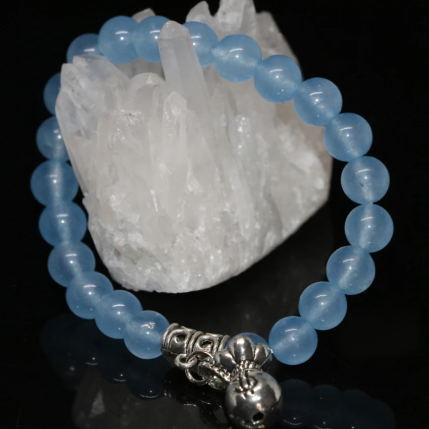 Новое поступление специальная конструкция светло-голубой цвет камня нефрит