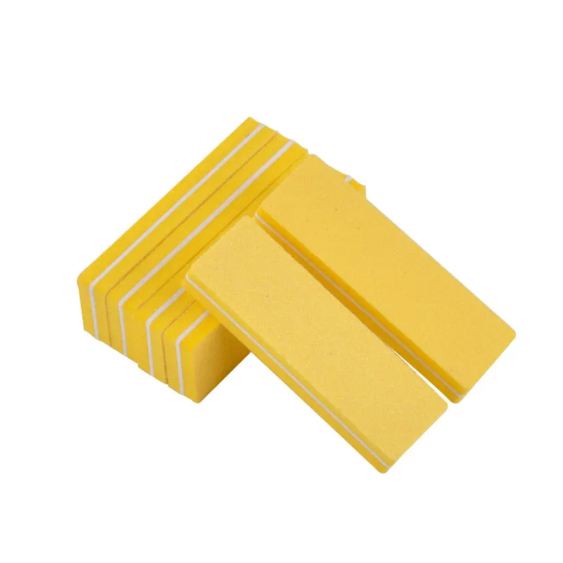 

Nail File Buffer Block 100/180 Yellow Sponge Mini Nail Files Set 20Pcs/lot Sandpaper Sanding Nails Care Manicure UV Polish Tool