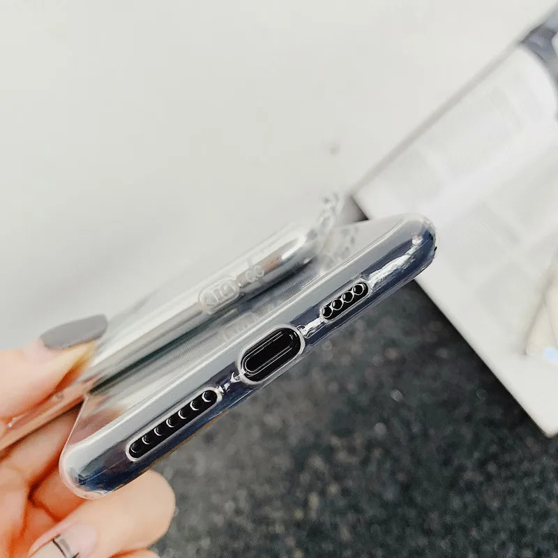 Роскошный мягкий чехол Philip Skull для iPhone 8 plus X XS Max XR Прозрачный 6 телефона 6s 7 мягкие