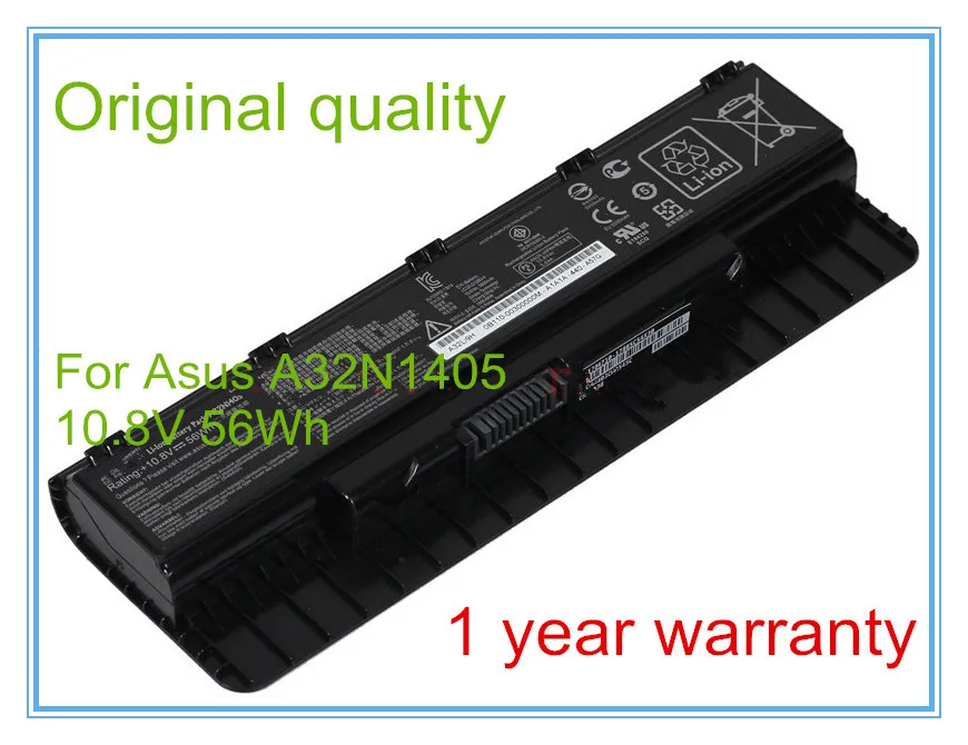 

Original Battery 10.8V 56WH For G56JK A32N1405 N551ZU7400 ROG G771 N751JK G551J N551JM4710 Free shipping