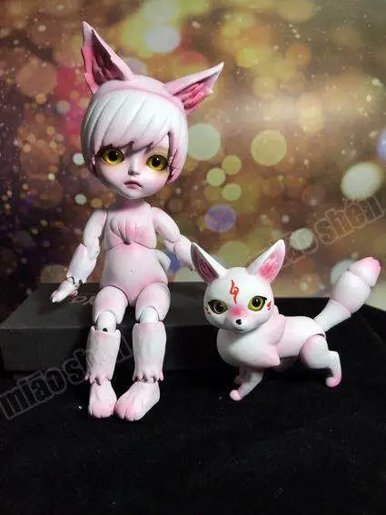 

New GK wig BJD-Sophie animal version and small fox toy gift