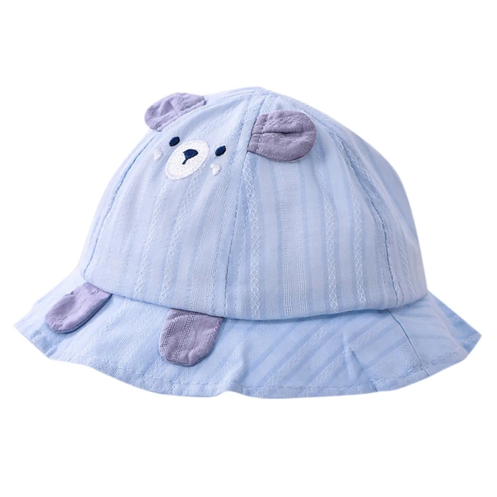 LONSANT/Летняя шапка для малышей Детская кепка с ушками медведя Повседневная