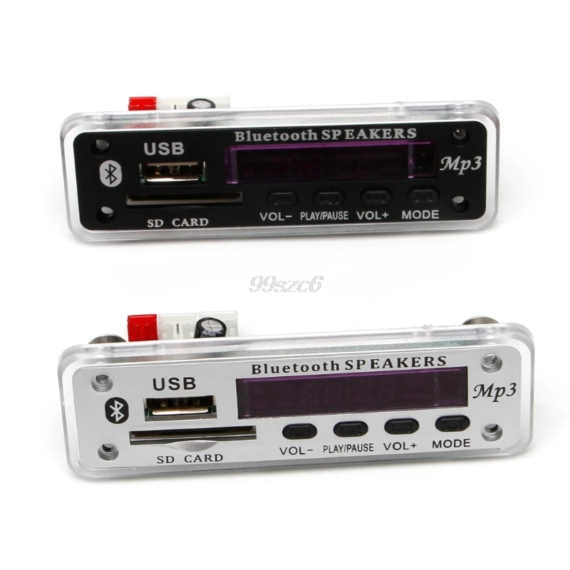 Автомобильный Bluetooth MP3 WMA декодер доска 12 в беспроводной аудио модуль USB TF радио
