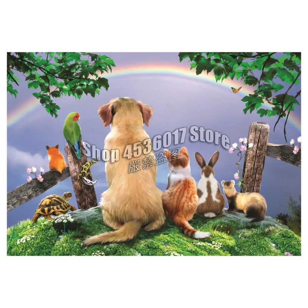 Animals 5D DIY Diamond Painting Cat, dog, parrot, turtle Full Diamond Embroidery 3D Diamond Mosaic Painting Gifts Home decor