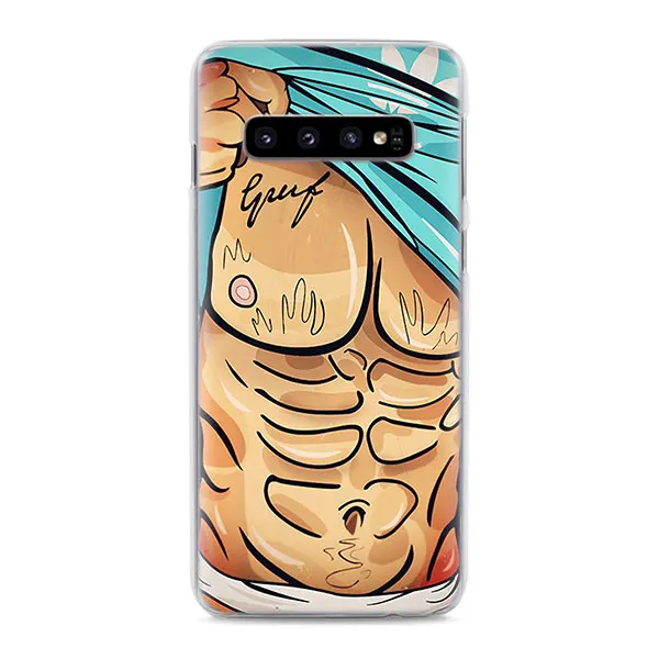 02 Чехол для телефона Swag girls Muscle man body для samsung Galaxy S8 S9 S10 Plus S10e M10 M20 S6 S7 Edge, жесткий чехол-накладка - Цвет: 02