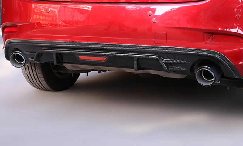 Для Mazda 3 Axela sedan- задний Набор для бампера, кузова PU Задний Выхлопной набор для губ удлинитель разветвитель Плесень Автомобильный Стайлинг