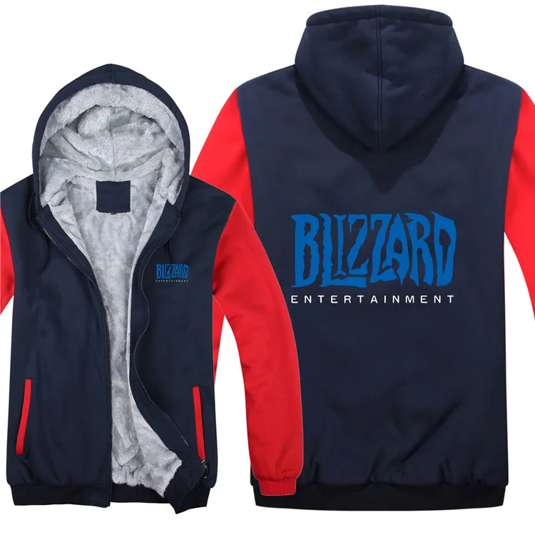 Модные новые толстовки Blizzard зимняя флисовая толстовка Blizzard игровое Пальто Теплая мужская Толстовка высокого качества - Цвет: As picture