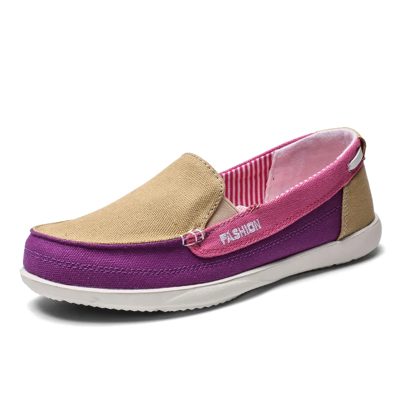 XG987 Purple STQ/; весенние женские парусиновые кроссовки; женские лоферы без застежки; женские теннисные туфли на плоской подошве; женские слипоны на плоской подошве; 987 - Цвет: XG987 Purple