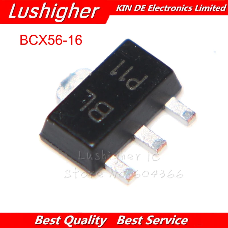 50 шт. BCX56-16 СОТ-89 BCX56 SOT89 Транзисторы NPN 1A 80V маркировка: BA BD автоматический