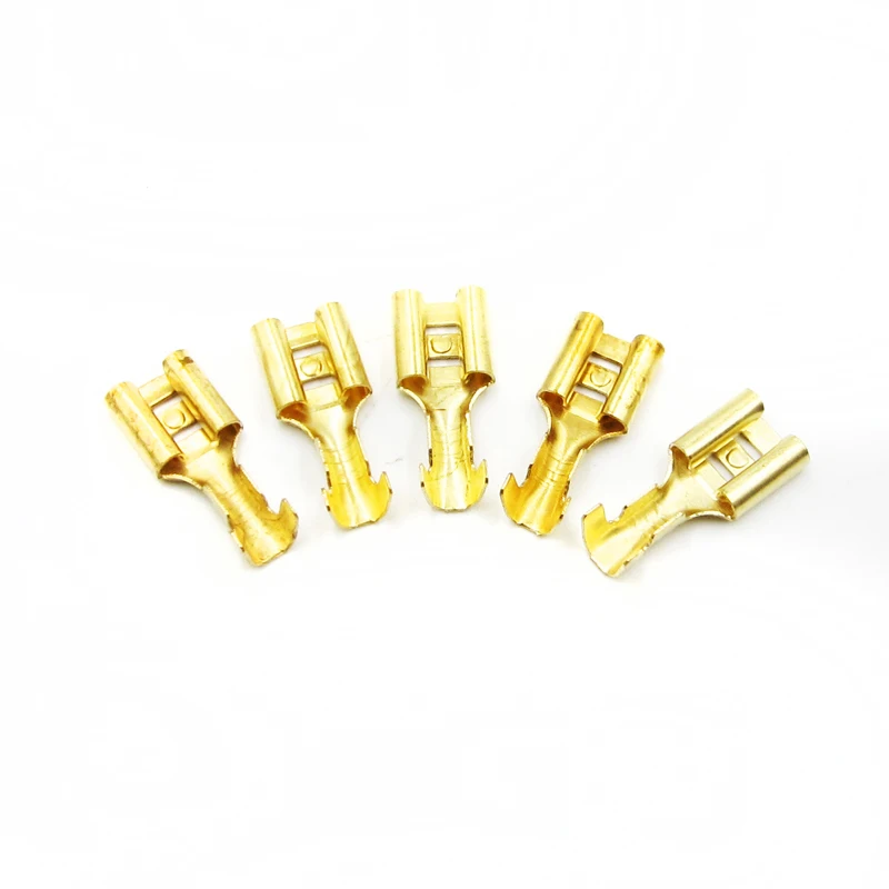 100 шт. латунные соединители для автомобильных колонок 6 3 мм|connector set|connector brassconnector
