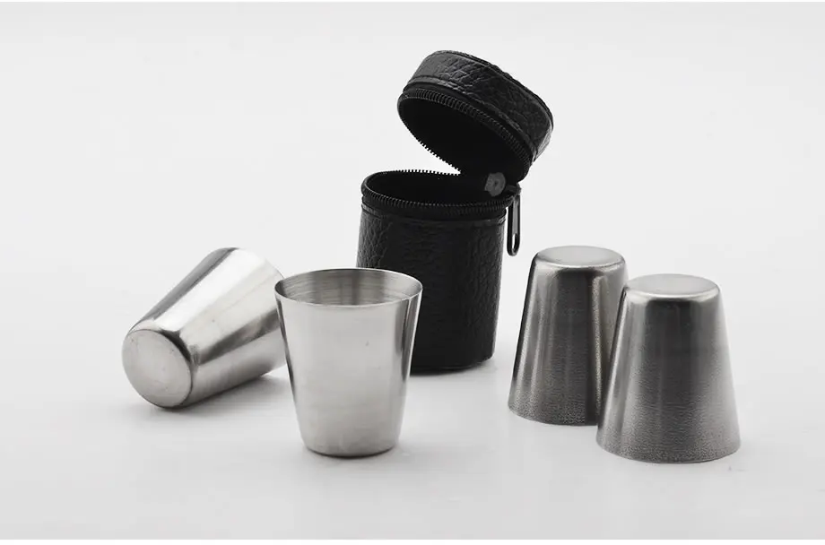 Портативный стакан для вина нержавеющая сталь 4 шт./компл. бара клуба