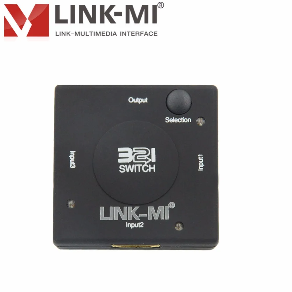 LINK MI LM SW09 Mini 3 HDMI вход 1 выход портовый переключатель 1080p преобразователь сигнала