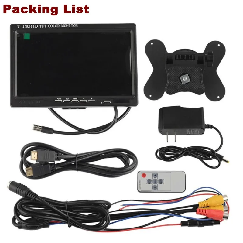 7 дюймовый цветной TFT ЖК монитор для телевизора Raspberry Pi 3 1024x600 HD автомобильный