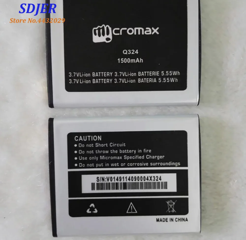 Высокое качество оригинальный для Micromax Q324 мобильный телефон литиевая батарея