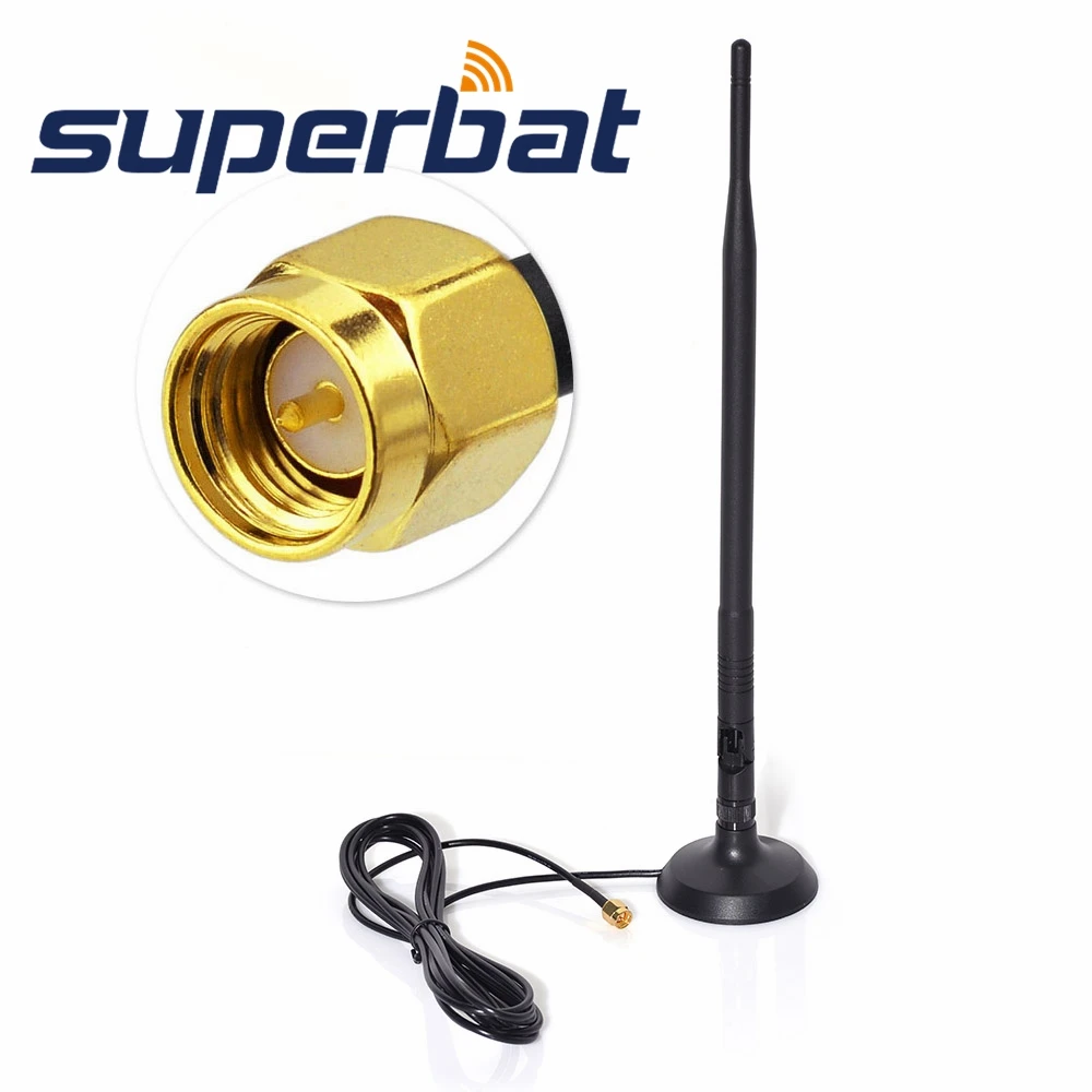 Superbat 2,4 GHz 9DBI SMA антенна WiFi/GSM/3g/4G LTE широкий диапазон с высоким коэффициентом усиления Всенаправленный беспроводной Усилитель сигнала Усилитель-модем