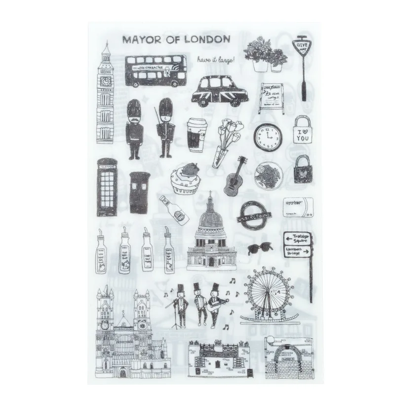 World Architecture туристические наклейки планировщик Записная книжка Дневник украшение