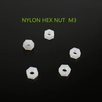 20pcs yt417 nylon hex nut m3 nylon nut plastic hexagonal nut plastic screw nut free shipping