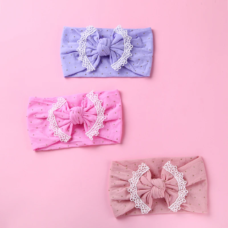 Bowknot Baby Headband Elastic Turban Hairband Bows kids Girl Headbands Hair bands for Girls Haarband accessories | Детская одежда и