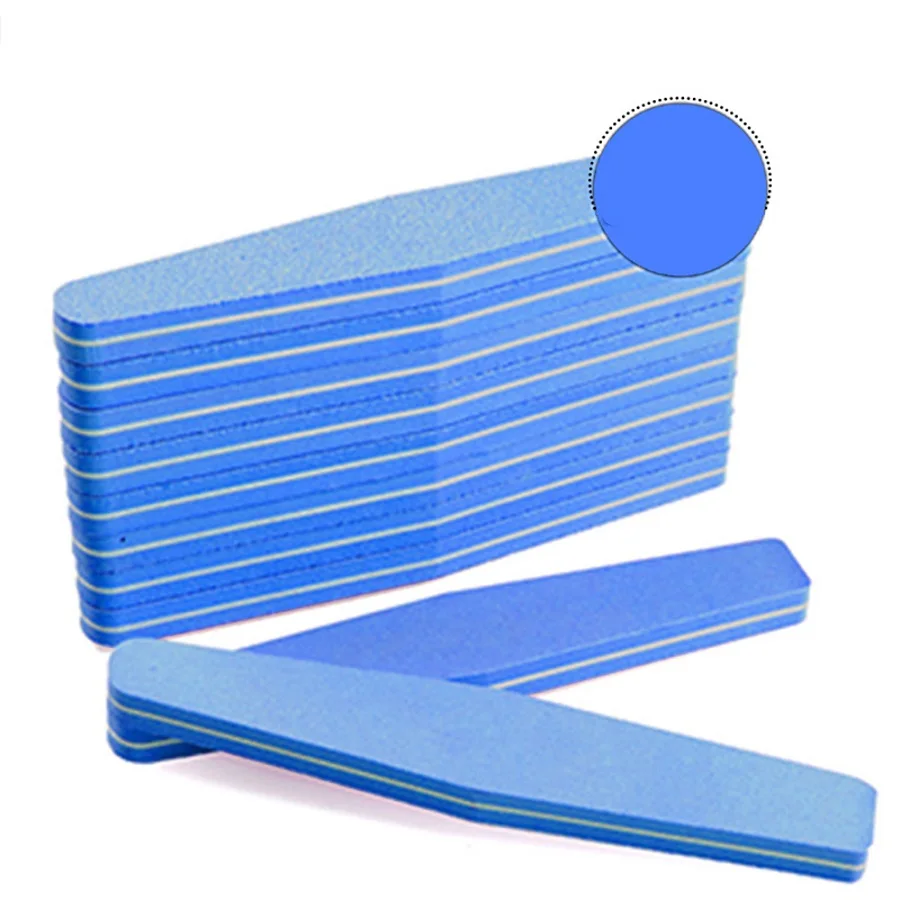 Blue-1pc Горячие 1 шт пилки для ногтей шлифовальный полировщик для педикюра и маникюра Профессиональный Уход за ногтями двухсторонний Профессиональный портативный инструмент для красоты - Цвет: Blue-1pc